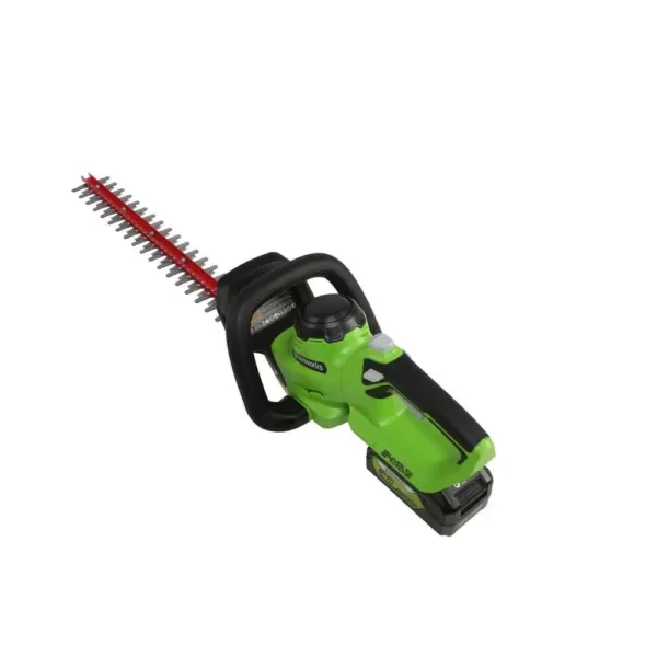 Greenworks 22 in. 24-Volt Battery Cordless Hedge Trimmer, Battery Not Included HT24B04