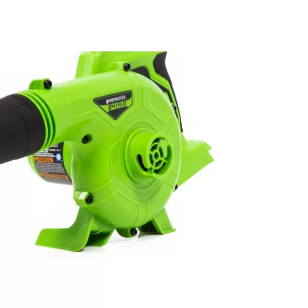 Greenworks 90 MPH 180 CFM 24-Volt Battery Cordless Shop Blower with 2.0 Ah USB Battery and Charger Included SBL24B211