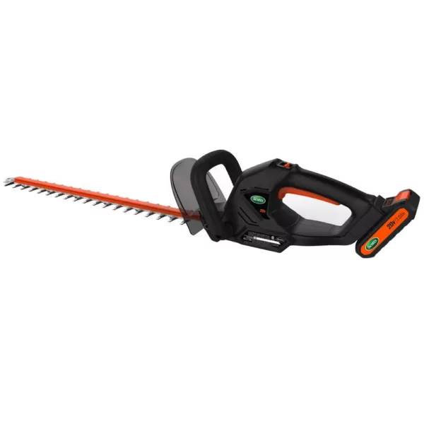 Scotts 20-Volt 22 in. Cordless Hedge Trimmer, 2.0Ah Battery and Fast Charger Included